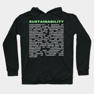 sustainability Hoodie